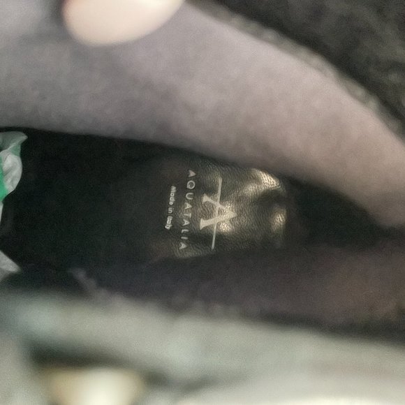 Aquatalia Faria Ankle Boots Leopard Weatherproof Calf Hair Tonal Strap Zipped - Picture 2 of 10